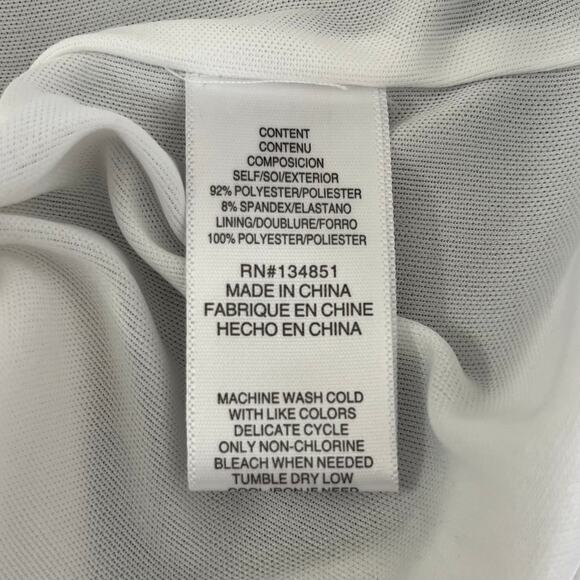 Charles Henry Ivory White Off the Shoulder Ruffle Mini Summer Dress Large NWT - Picture 10 of 12